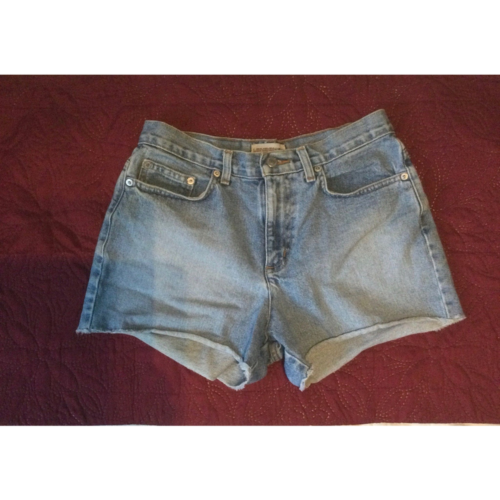 London Jean Original Classic High Waist Womens Denim Shorts Size 6